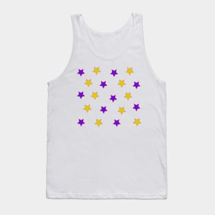 Purple and Gold Stars Tank Top